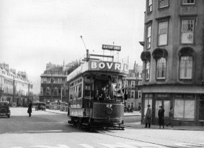 Trams in Orange Grove 1930s