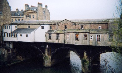 Pulteney Bridge - only one side of it was restored to its 18th century state.